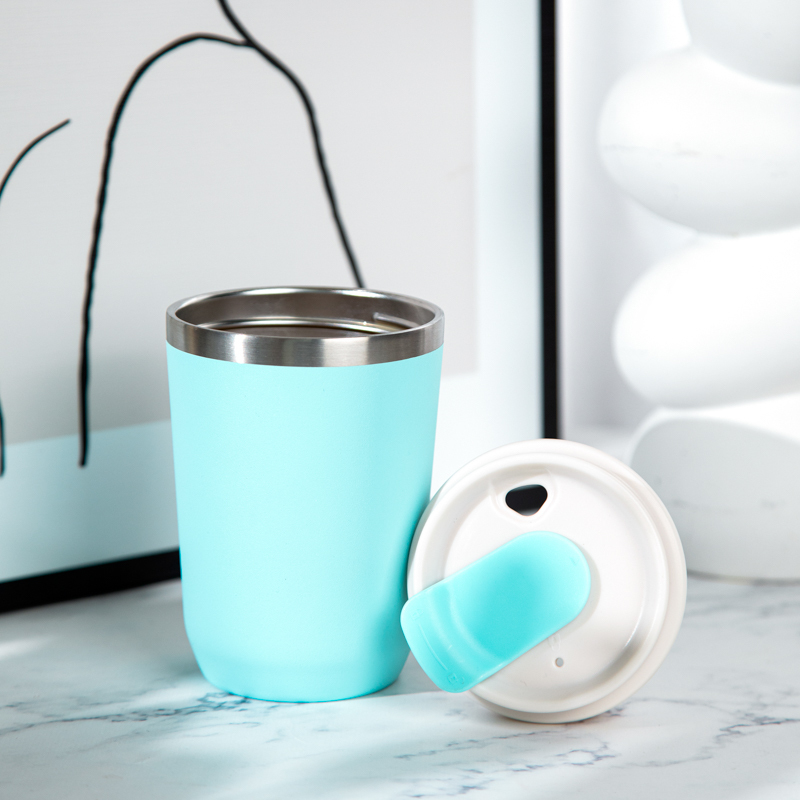 Customization Logo Print Cute 12oz Coffee Cups Travel Mug Insulated Tumbler Stainless Steel Custom Travel Coffee Mugs