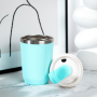 Customization Logo Print Cute 12oz Coffee Cups Travel Mug Insulated Tumbler Stainless Steel Custom Travel Coffee Mugs