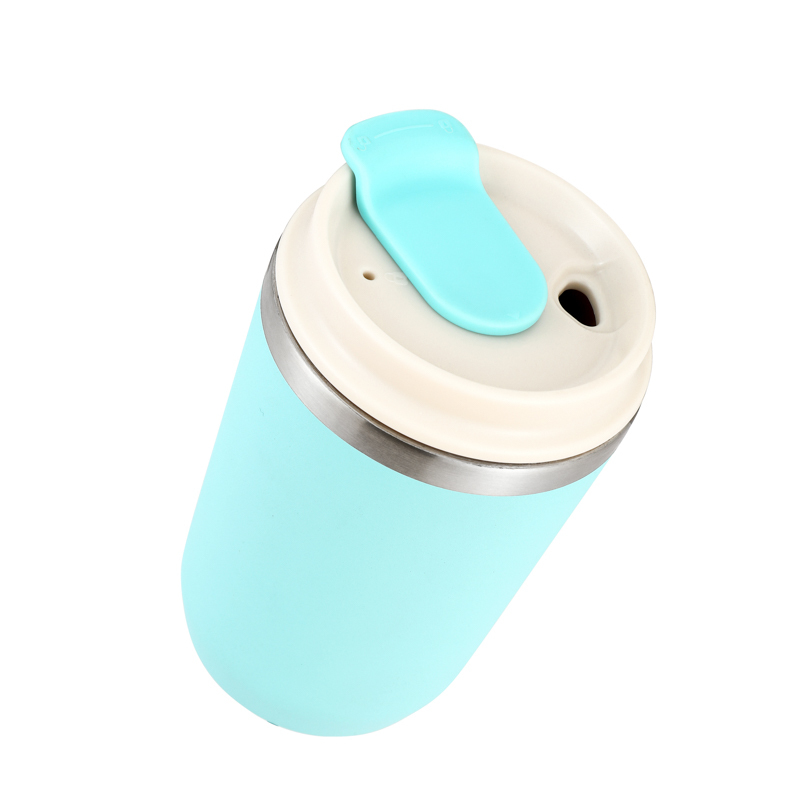 Customization Logo Print Cute 12oz Coffee Cups Travel Mug Insulated Tumbler Stainless Steel Custom Travel Coffee Mugs