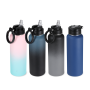Everich New Design Keep Warm Cold Wide Mouth Double Wall 304 Stainless Steel Vaccum Flasks Water Bottles with Handle Lid