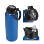 Everich New Design Keep Warm Cold Wide Mouth Double Wall 304 Stainless Steel Vaccum Flasks Water Bottles with Handle Lid
