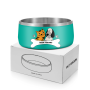 everich stainless steel pet's food container smooth dog/cat round bowl