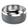everich stainless steel pet's food container smooth dog/cat round bowl