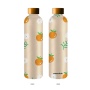 Everich 1000ML BPA Free Frosted Sports Plastic Drinking Water Bottle Eco Friendly Non-Toxic Tritan Water Bottle With Time Maker