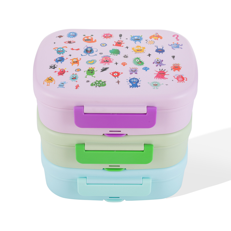 900ml ODM Custom Logo Leakproof BPA Free kids Lunchbox Children School Bento Lunch Box With Leak Proof Lid