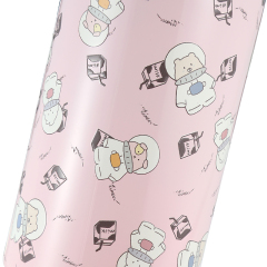ODM Bear & Bee Children's Double Wall Stainless Steel Exclusive Design Water Bottle With Straw Type Lid