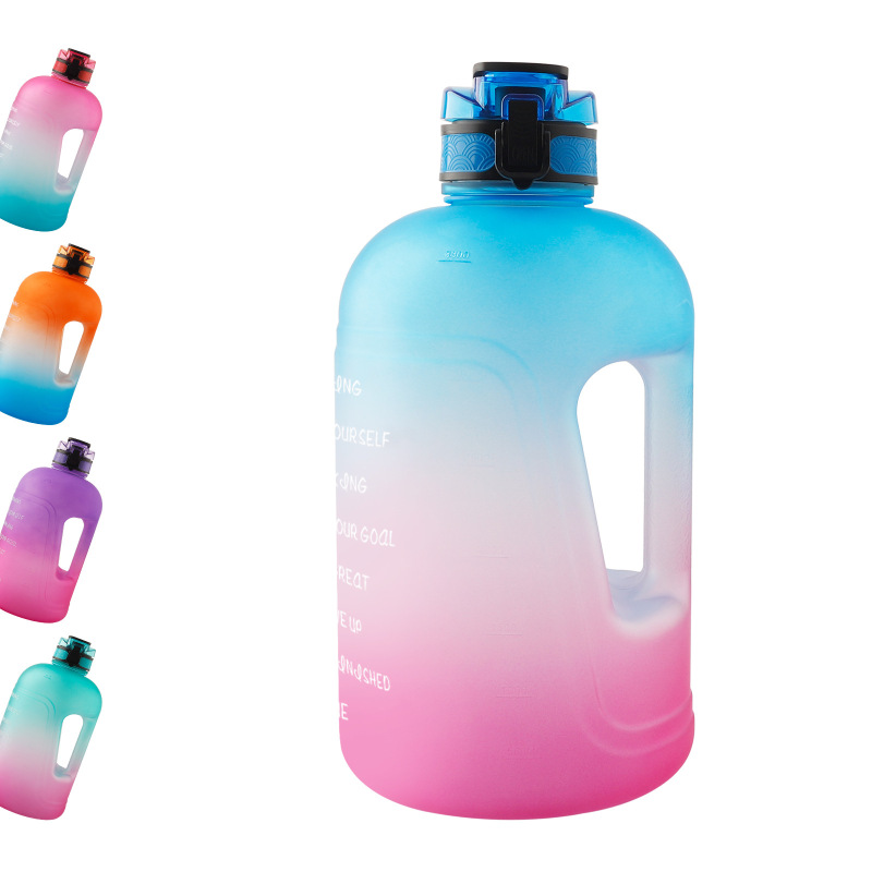 plastic bpa free  sports water bottles motivational water bottle gallon water bottle with handle