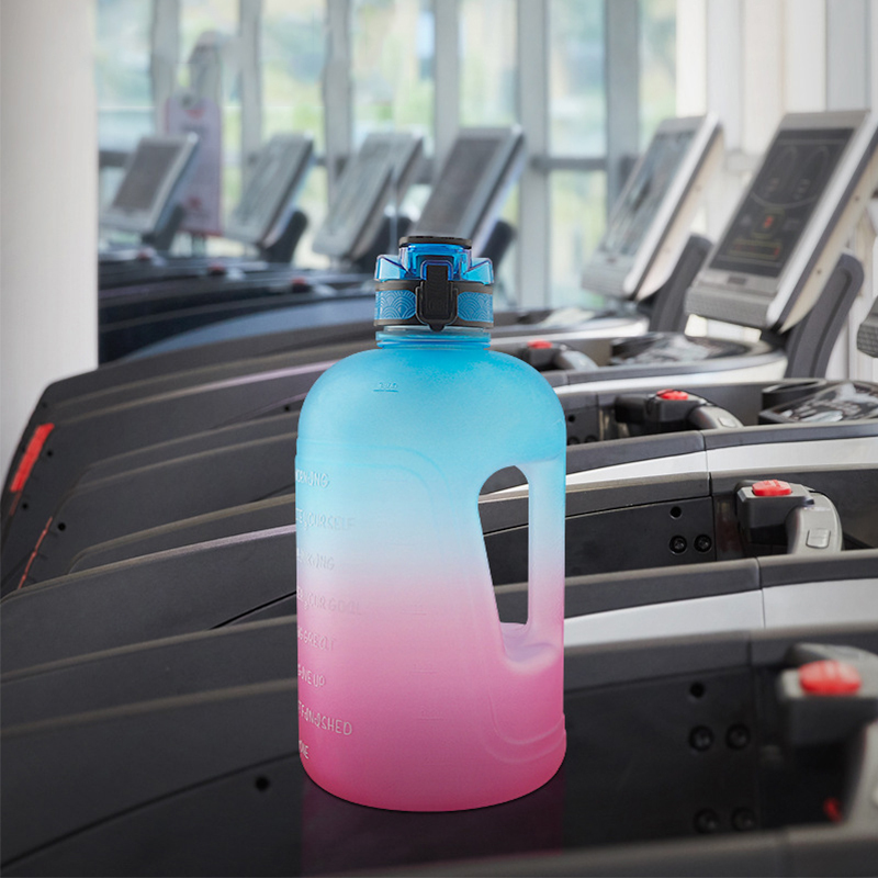 plastic bpa free  sports water bottles motivational water bottle gallon water bottle with handle