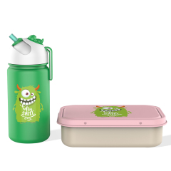 2022 ODM design 304 Stainless Steel Food Containers Bento Lunch Boxes for School Office with kdis water bottle