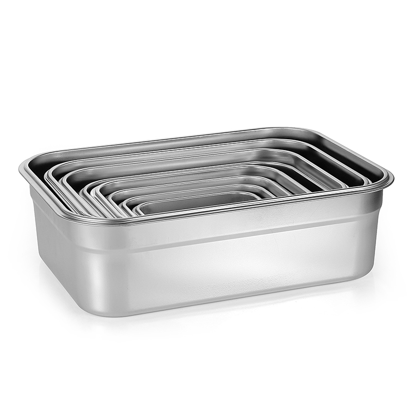Eco-friendly airtight reusable snack container leakproof nested lunch box stainless steel food container