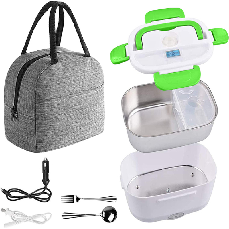 Portable Electric Heating Lunch Box Electric Self Heating Leakproof Bento Food Warmer Container