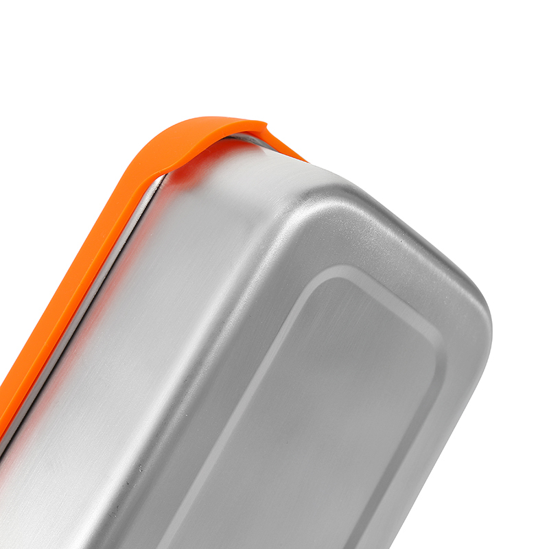 Bento Lunch Box Steel Leakproof Stainless Steel Lunch Box Food Storage Box With Silicone Lid