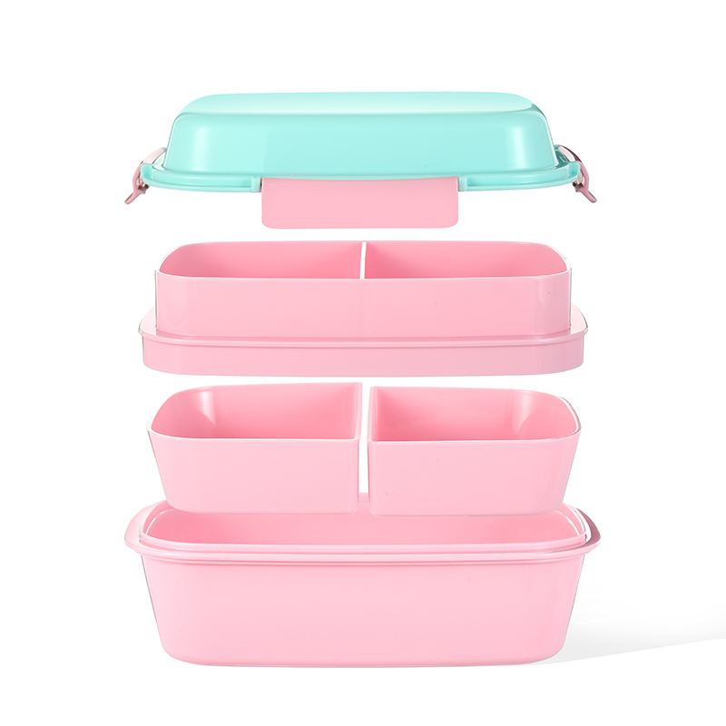 Free sample plastic 100% food grade microwave safe food container 5 compartment school bento lunch box