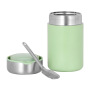 Outdoor OEM Logo Color Printing Green Portable School Student Kids Vaccum Double Wall Stainless Steel Insulated Thermal Food Jar