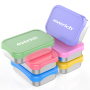 Portable OEM Custom Color Painting 304 Stainless Steel Thermos Insulated Bento Lunch Box Sets with Water Bottle Lunch Box Bag