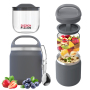 Leakproof Cereal On The Go Cup Bento Box for Adult Kids Thermos Insulated Food Container Stainless Steel Vacuum Food Jar