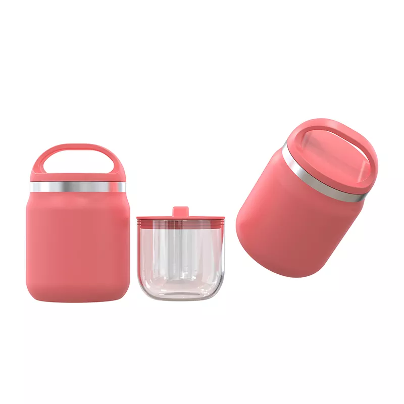 Leakproof Cereal On The Go Cup Bento Box for Adult Kids Thermos Insulated Food Container Stainless Steel Vacuum Food Jar