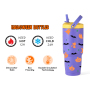 30oz Double Wall Vacuum Insulated Tumbler Cups Stainless Steel Coffee/Tea/ Beer Tumbler In Bulk With Lid And Straw