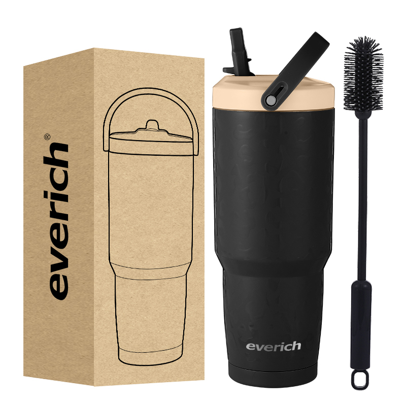 30oz Double Wall Vacuum Insulated Tumbler Cups Stainless Steel Coffee/Tea/ Beer Tumbler In Bulk With Lid And Straw
