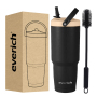 30oz Double Wall Vacuum Insulated Tumbler Cups Stainless Steel Coffee/Tea/ Beer Tumbler In Bulk With Lid And Straw