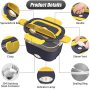 304 Stainless Steel Vaccum Insulated Electric Used USB Thermal Insulated School Bag and Lunch Box