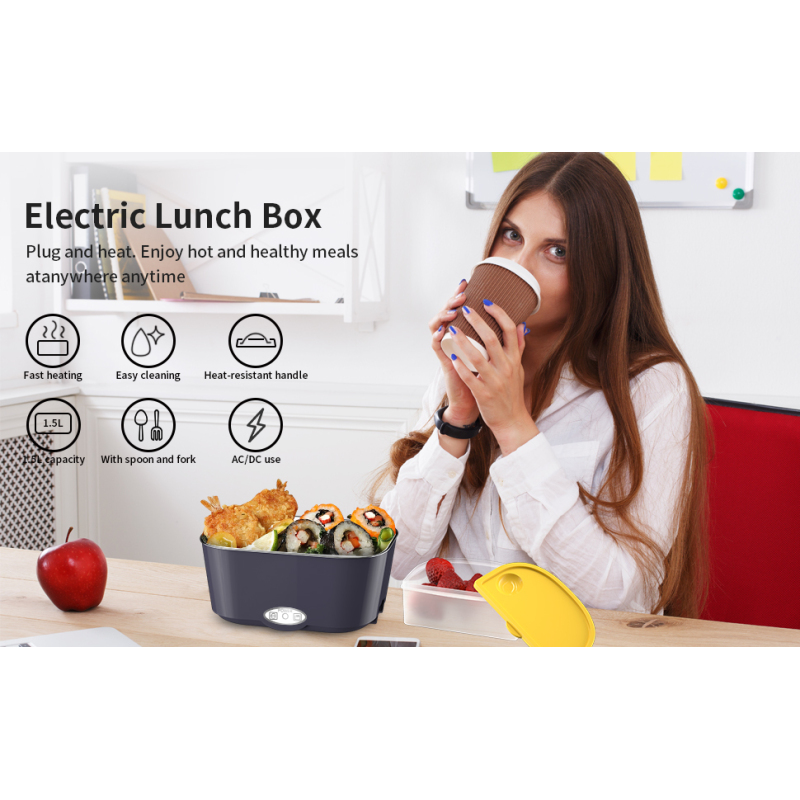 304 Stainless Steel Vaccum Insulated Electric Used USB Thermal Insulated School Bag and Lunch Box