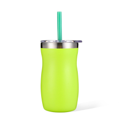 2023 Custom Logo 10oz 16oz OEM Gourd Cup Tall Tumbler Travel Stainless Steel Coffee Mugs Warmer with Straw