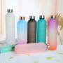 Free Shipping Ready to ship water Bottle With Time Marker - 32 OZ, 1 Liter, Water Bottles With Times To Drink Frosted Tritan
