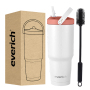 30oz Tumbler Insulated Tumblers Wine Cups with Straws and Lid for Cold Hot Drinks