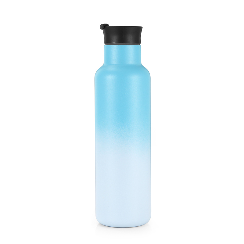 20oz Vacuum Flasks Middle Mouth Thermo Vacuum Insulated bottle Stainless Steel Sports Water Bottle  With Straw /Flip Handle
