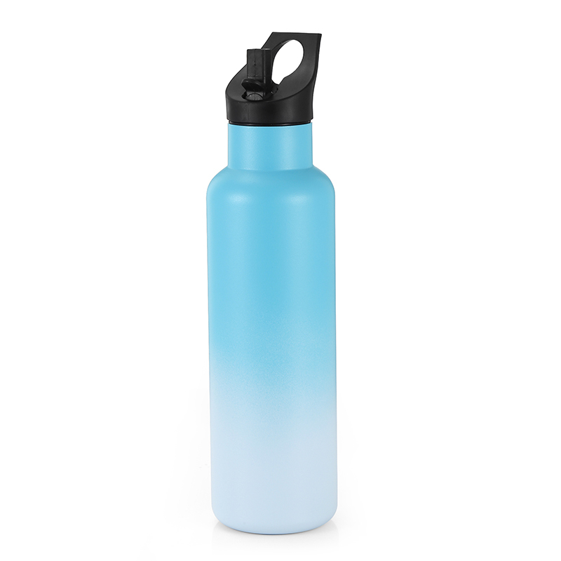 20oz Vacuum Flasks Middle Mouth Thermo Vacuum Insulated bottle Stainless Steel Sports Water Bottle  With Straw /Flip Handle