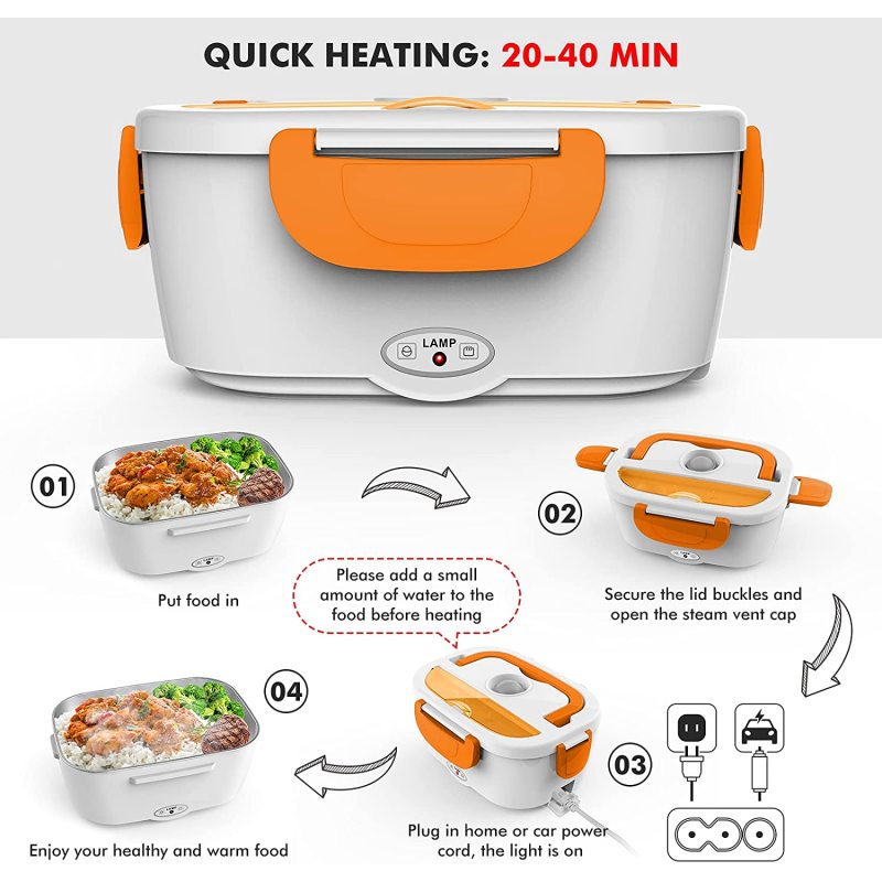 Manufacturer Factory Smart Hot Usb Rechargeable Portable Food Warmer Electric Lunch Box