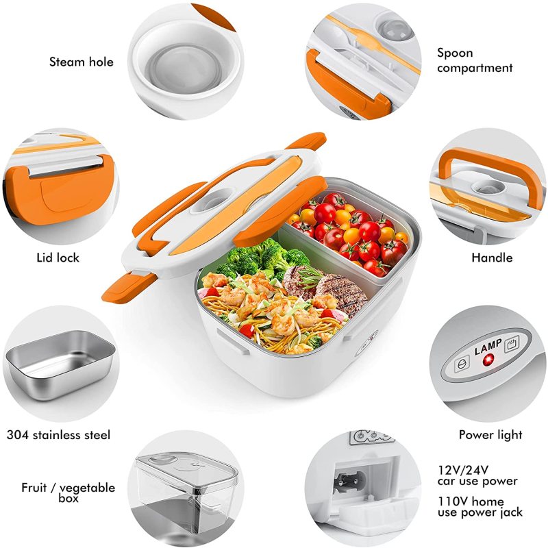 Manufacturer Factory Smart Hot Usb Rechargeable Portable Food Warmer Electric Lunch Box