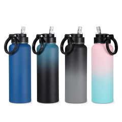 ODM/OEM Multi Capacity Double Wall 304 Stainless Steel Vaccum Insulated Bottle Wide Mouth With Straw Type Lid ODM/OEM Multi Capacity Double Wall 304 Stainless Steel Vaccum Insulated Bottle Wide Mouth With Straw Type Lid