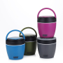 OEM ODM Custom Color Stainless Steel Insulated Vaccum Flasks Water Bottles 450ml Plastic Food Jar Box with Fork and Spoon Set