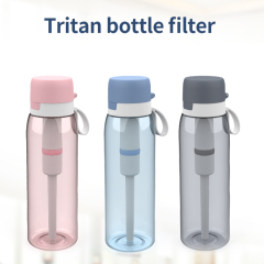 Transform into Healthy Drinking Tastier Water BPA-Free 26oz Tritan Plastic Tap Water Filter Daily Filter Water Bottles