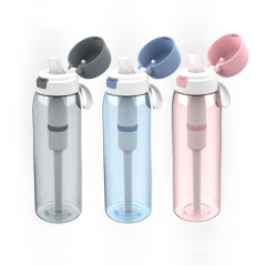Transform into Healthy Drinking Tastier Water BPA-Free 26oz Tritan Plastic Tap Water Filter Daily Filter Water Bottles