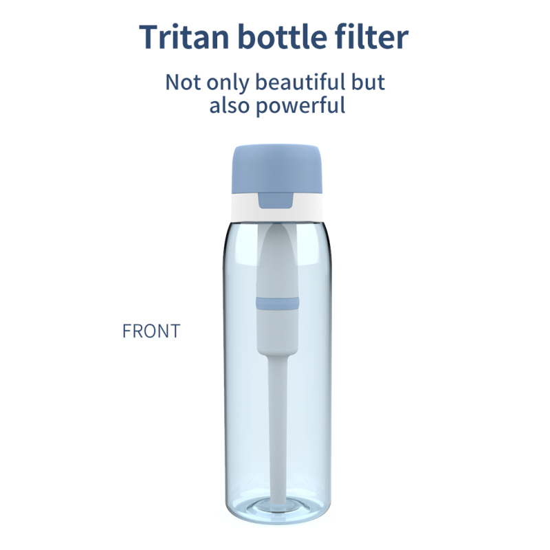 Transform into Healthy Drinking Tastier Water BPA-Free 26oz Tritan Plastic Tap Water Filter Daily Filter Water Bottles