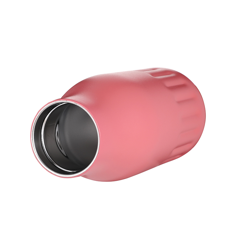 OEM Customized Horizontal Stripes Double Wall Stainless Steel Thermos Vaccum Insulated Sport Water Bottle with Lid Crown