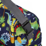 Oxford shoulder and tote bag cute cartoon thermal insulated 2 compartments picnic lunch bag for women kids