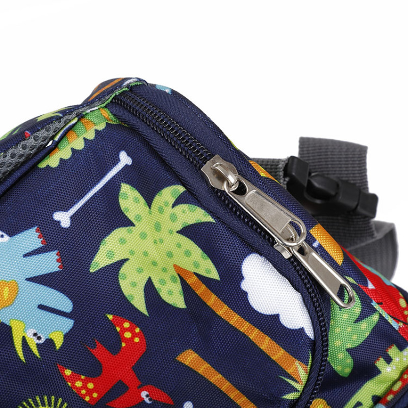 Oxford shoulder and tote bag cute cartoon thermal insulated 2 compartments picnic lunch bag for women kids