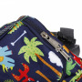 Oxford shoulder and tote bag cute cartoon thermal insulated 2 compartments picnic lunch bag for women kids