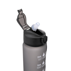 Water Bottle Gym and Outdoor Sports Motivational Bottle Time Marker 32oz Leakproof BPA Free Water Bottle
