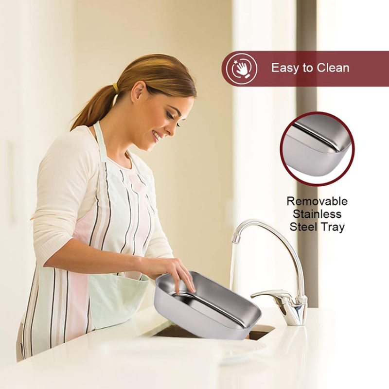 Ready To Ship In Stock Gray fashion electric heating lunch box for soup rice electric lunch box food warmer