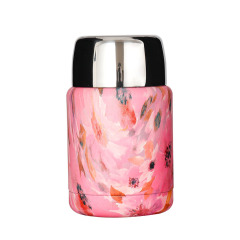 OEM Color Painting 500ml 750ml Large Double Walled 304 Stainless Steel Insulated Vaccum Thermal Food Storage Jar Flasks for Kids