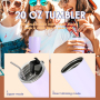 20oz Powder Coated Spray Painting Regular Tumbler Mug Colorful Stainless Steel Double Wall Car Tumbler with Rotary Lid Cover