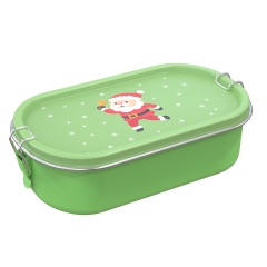 OEM Customization Printing Take Away Packing Adults Compartments School Kid Stainless Steel Bento Lunch Box for Hot Foods