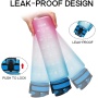 BPA-Free Leakproof 12oz / 32oz Motivational Plastic Sports Tritan Water Bottle With Time Marker Durable Non-Toxic