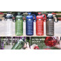 Half Gallon Clear Large Water Bottle with Handle 2L Sports Water 64oz Motivational Water Bottle with Time Marker