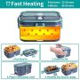Electric Lunch Box 60W Food Heated 12V 24V 110V Portable Food Warmer Heater for Car/Truck/Home Self Heating Box with 1.8L